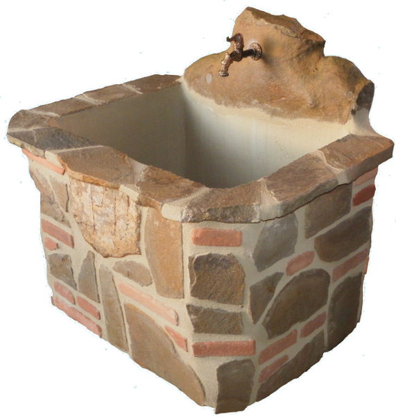 3° esempio di pozzo realizzata da Green Garden Pesaro 1° esempio di fontana realizzata da Green Garden Pesaro